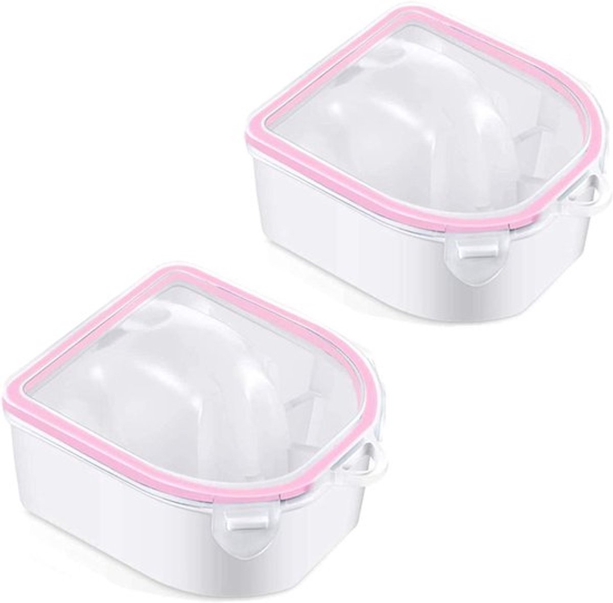 Nagelsoakbowl 2-in-1 - Nagel Spa Kom - Manicure Tool - Dubbellaags Ontwerp - Hoogwaardig Plastic - Veilig en Duurzaam - Nagelkom