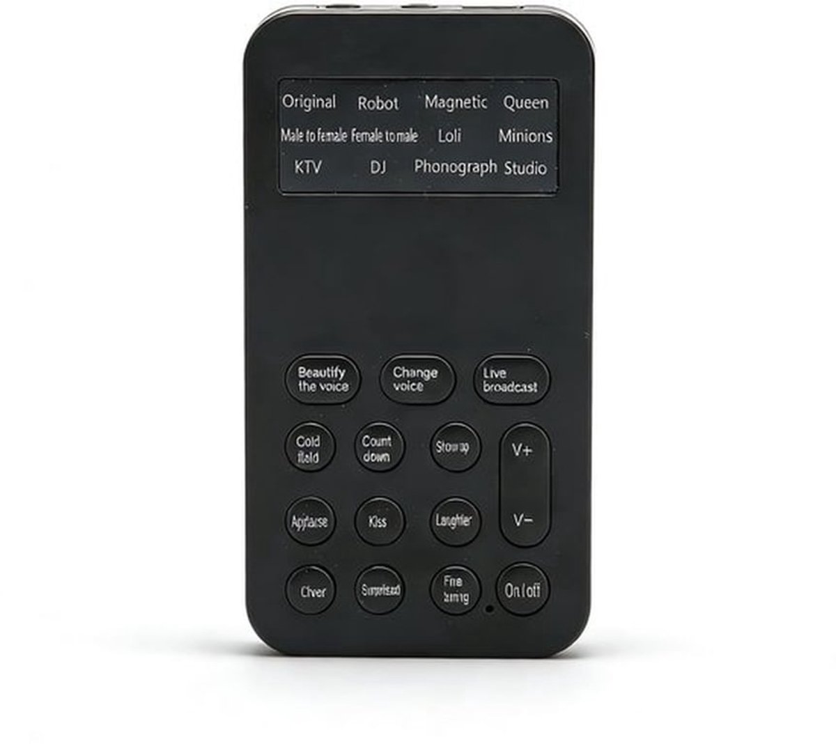 Stemvervormer met 8 Geluidseffecten - Handheld Microfoon - Geluidseffecten Machine - Compact en Draagbaar - Plug en Play - Fijn Afstemmen - Geluidsvervormer