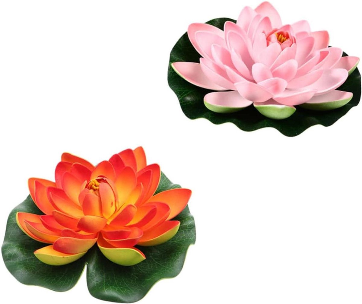 Kunstmatige Lotus - Waterlelie Decoratie - Vijver Aankleden - Realistische Simulatie - 2 stuks - Groen