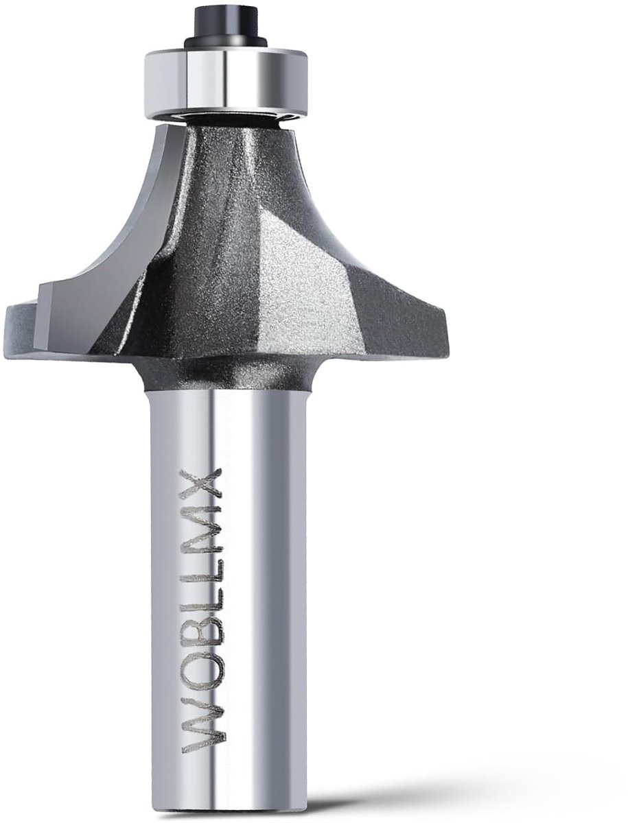 Afrondfrees - 12 mm - Radius 20,6 mm - Hardmetalen Lemmet met Kogellagers - Voor Houtbewerking