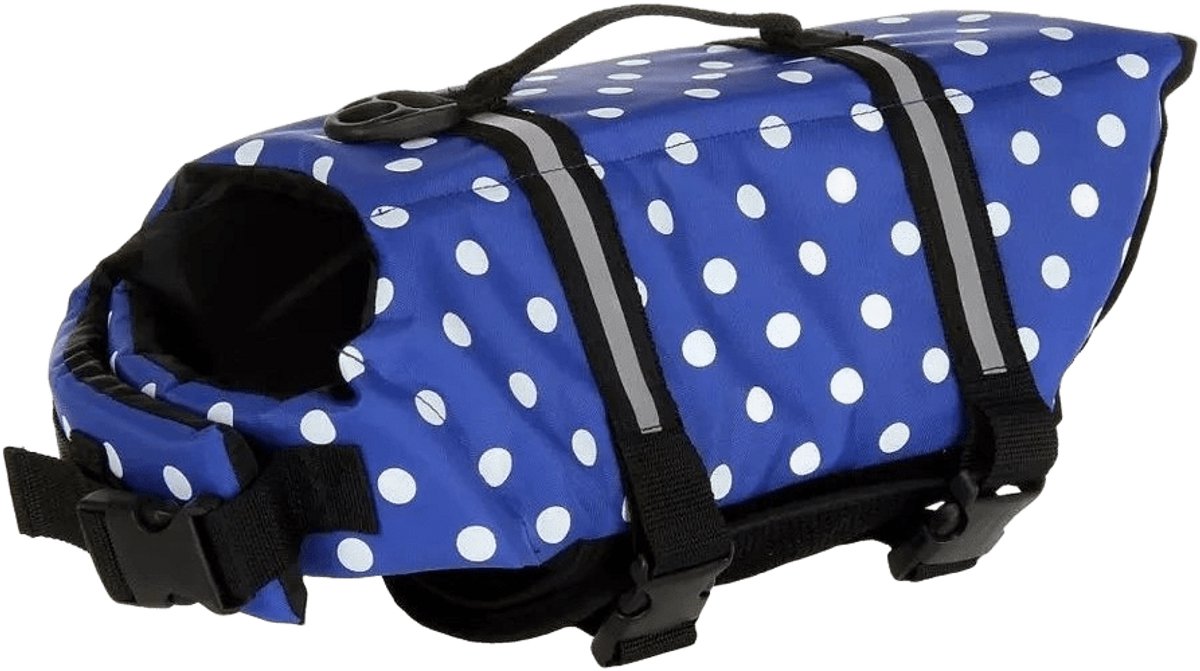Reflecterend zwemvest voor honden DoT / Blauw, M