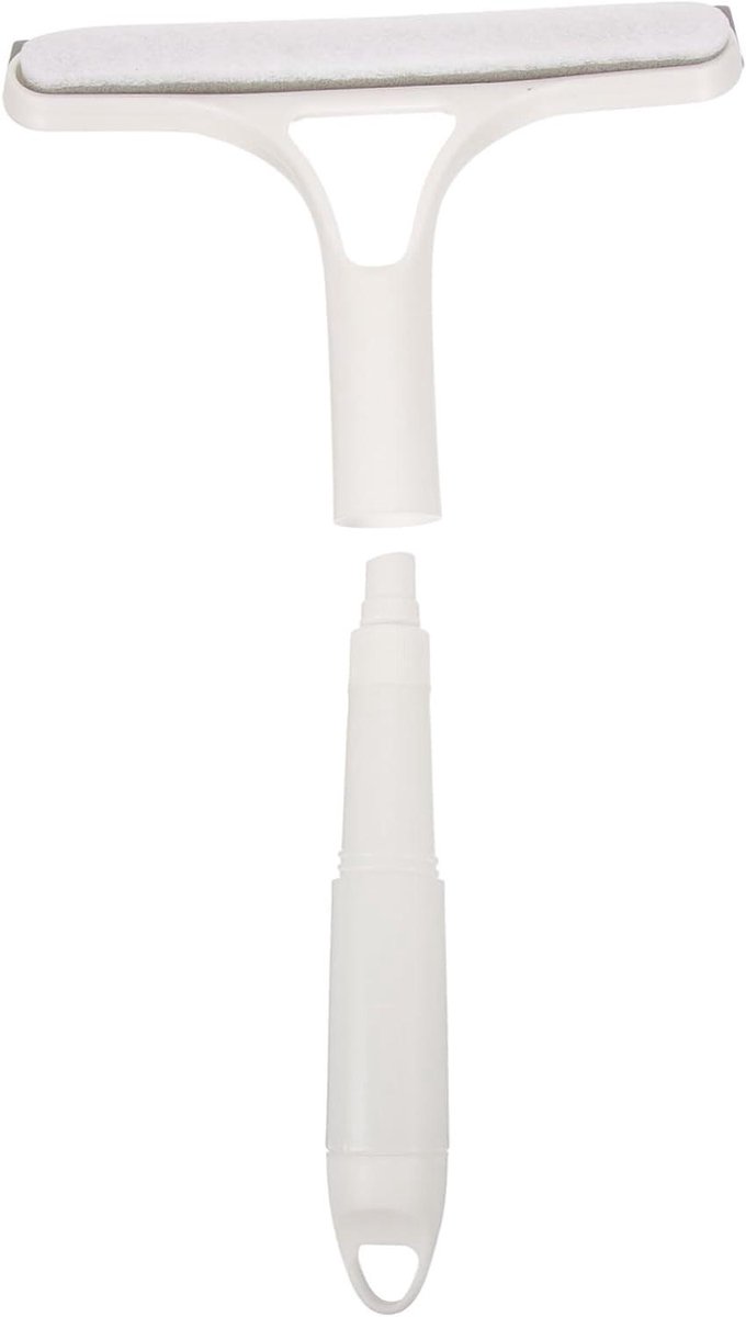 Glaswisser - Douchewisser Raamtrekker - Ramen Schoonmaken - Dubbelzijdig - 25.7x21.5cm - Wit