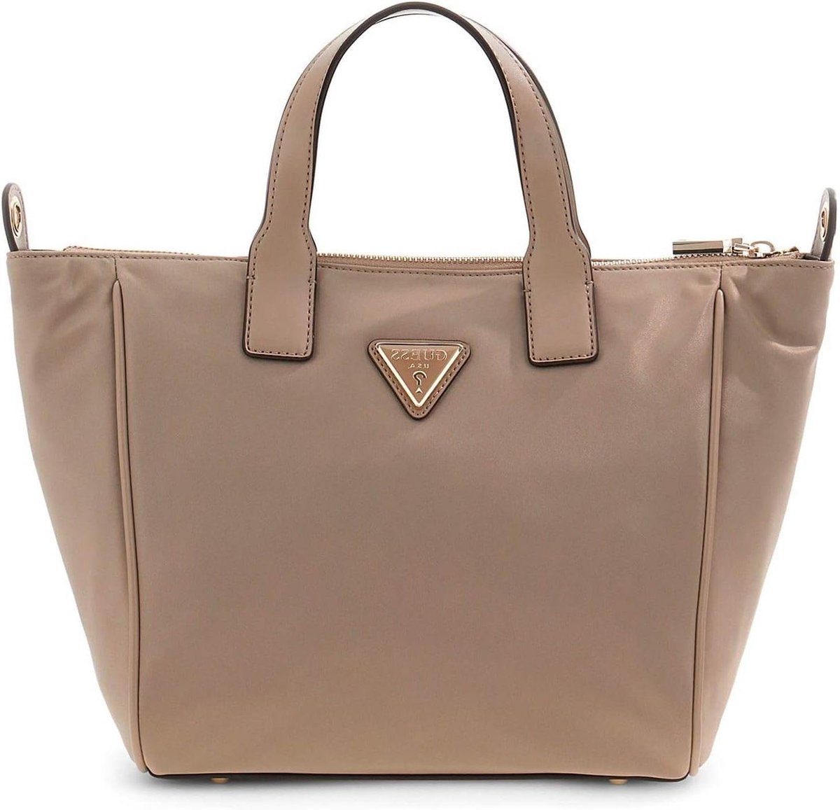 Dames Handtas - Schoudertas Crossbody - Dagelijks Gebruik - Versterkte Bodem - 23 x 22 x 14 cm - Taupe