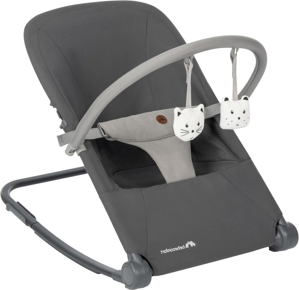 Baby Bouncer - Schommelstoel Baby - Ontspannen Baby - Ultra Plat Opvouwbaar - 0-2 Jaar - Grafiet