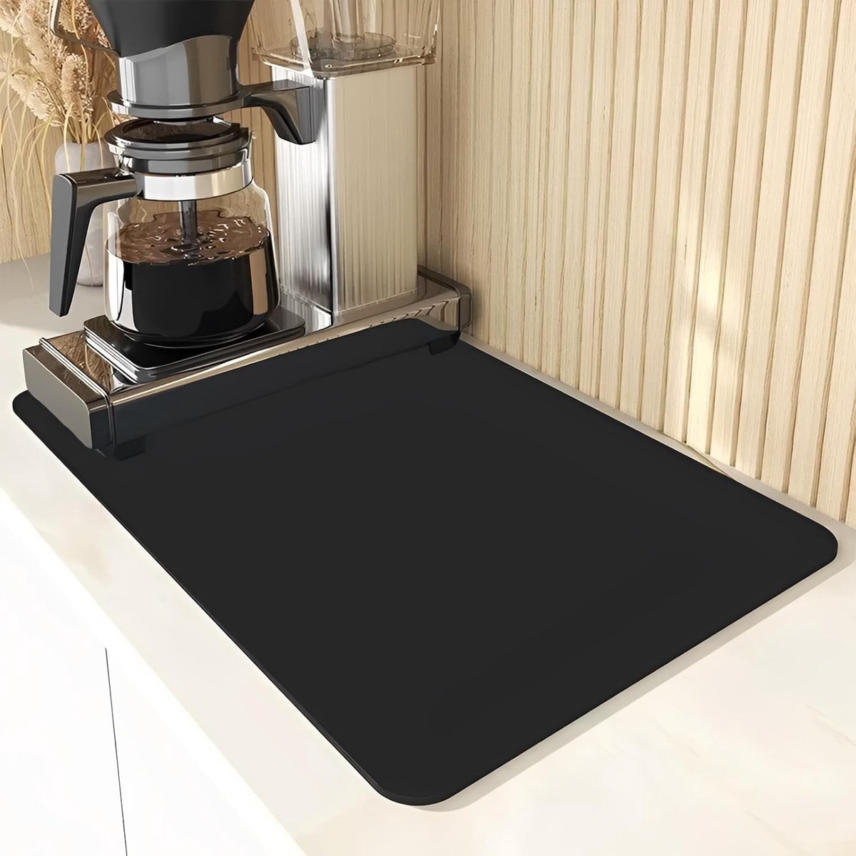 Drainerende Mat voor Keuken, Silicone Onderlegger voor Koffiemachine en Afwas, 30 x 40 cm, Set van 2, Ideaal voor Aanrecht en Afvoer