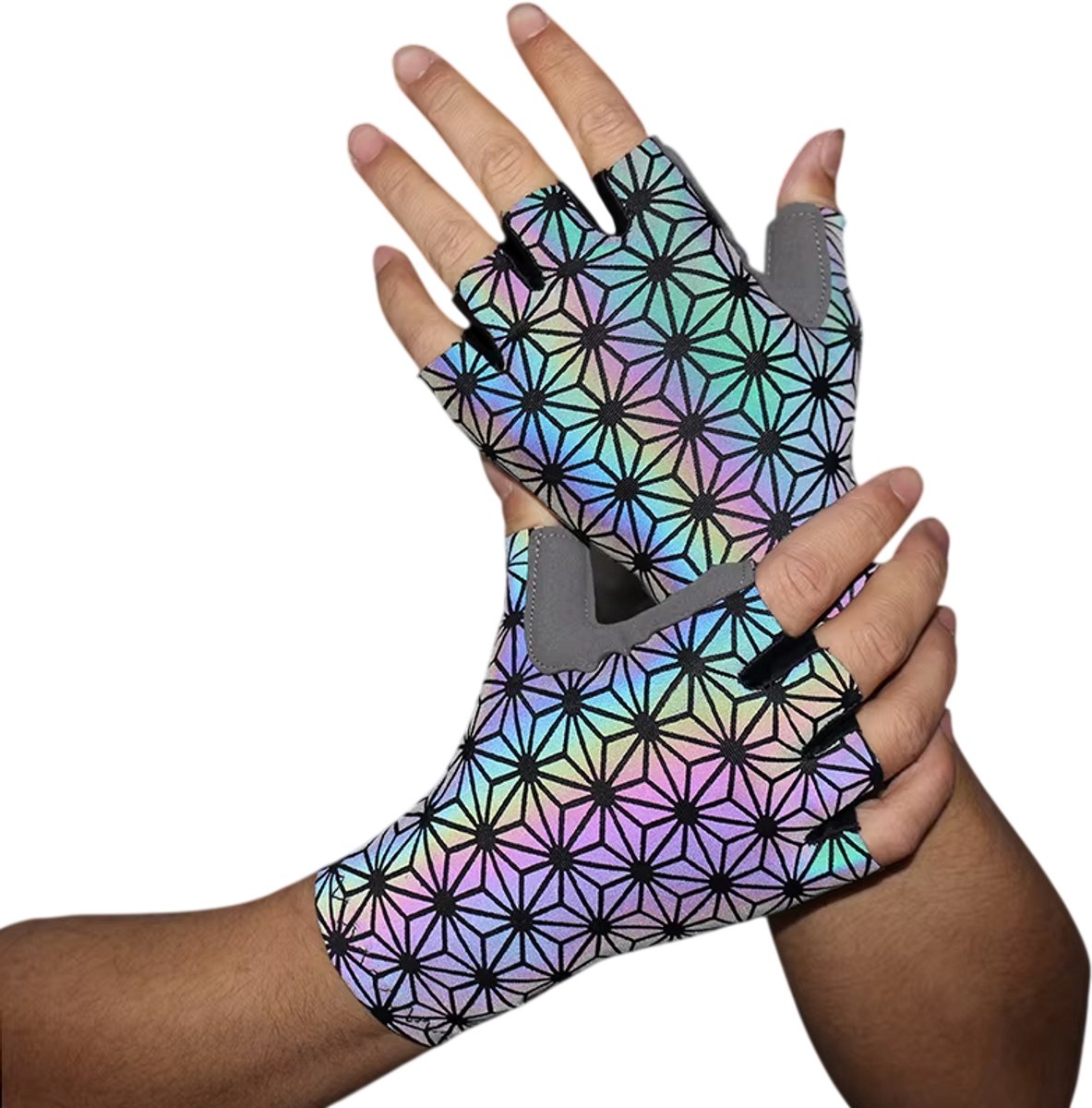 Lichtgevende Fietshandschoenen Heren en Dames – Reflecterende Sporthandschoenen voor Fietsen, Hardlopen & Buitensport - Maat XL