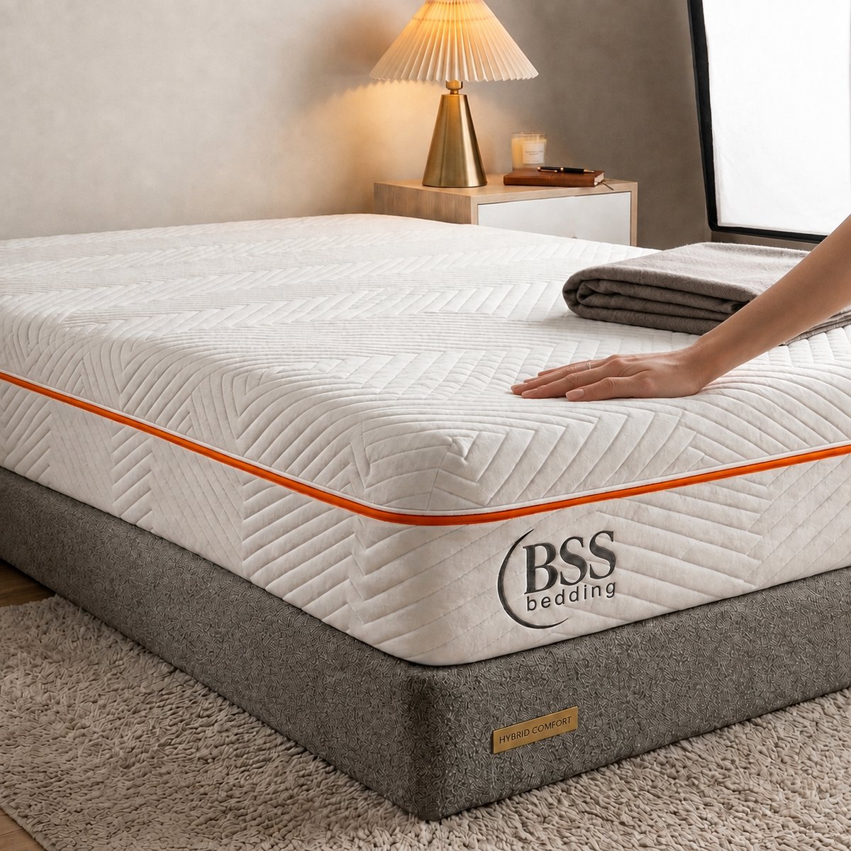 BSS Bedding Elite - Matras - 120x200 - 22 cm Dik - 7 Zone Memory Foam - 50 nachten proefslapen - OEKE-TEX
