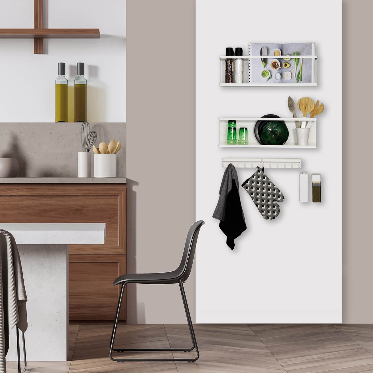 Magnetische Whiteboardwand Wit Gloss Extra Large - 4 Bordpanelen - 60x100cm - Kamer26