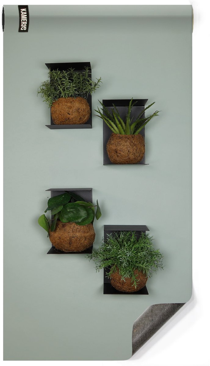 Magneetbehang - Luxe Pastel Groen - 50x250cm - Kamer26