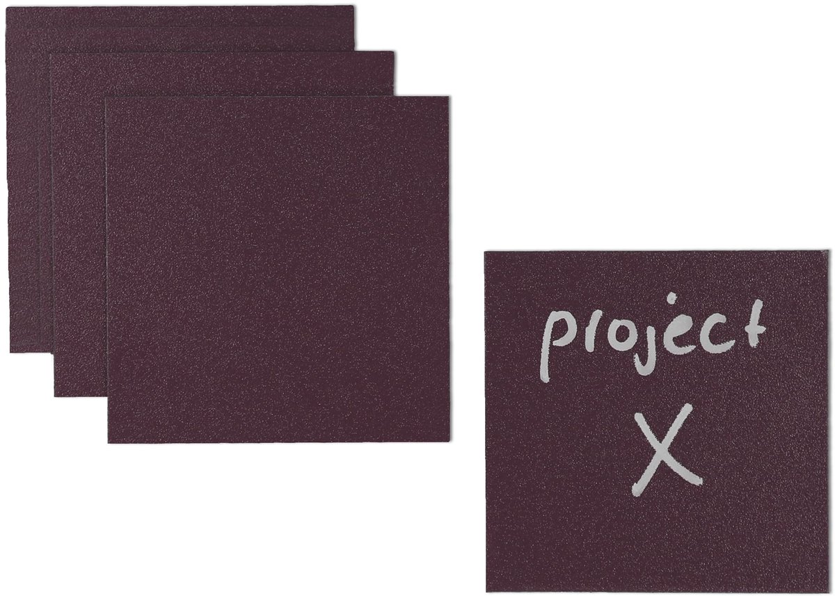 Beschrijfbare Magneetlabels Mauve Paars 9,5x9,5cm - Kamer26