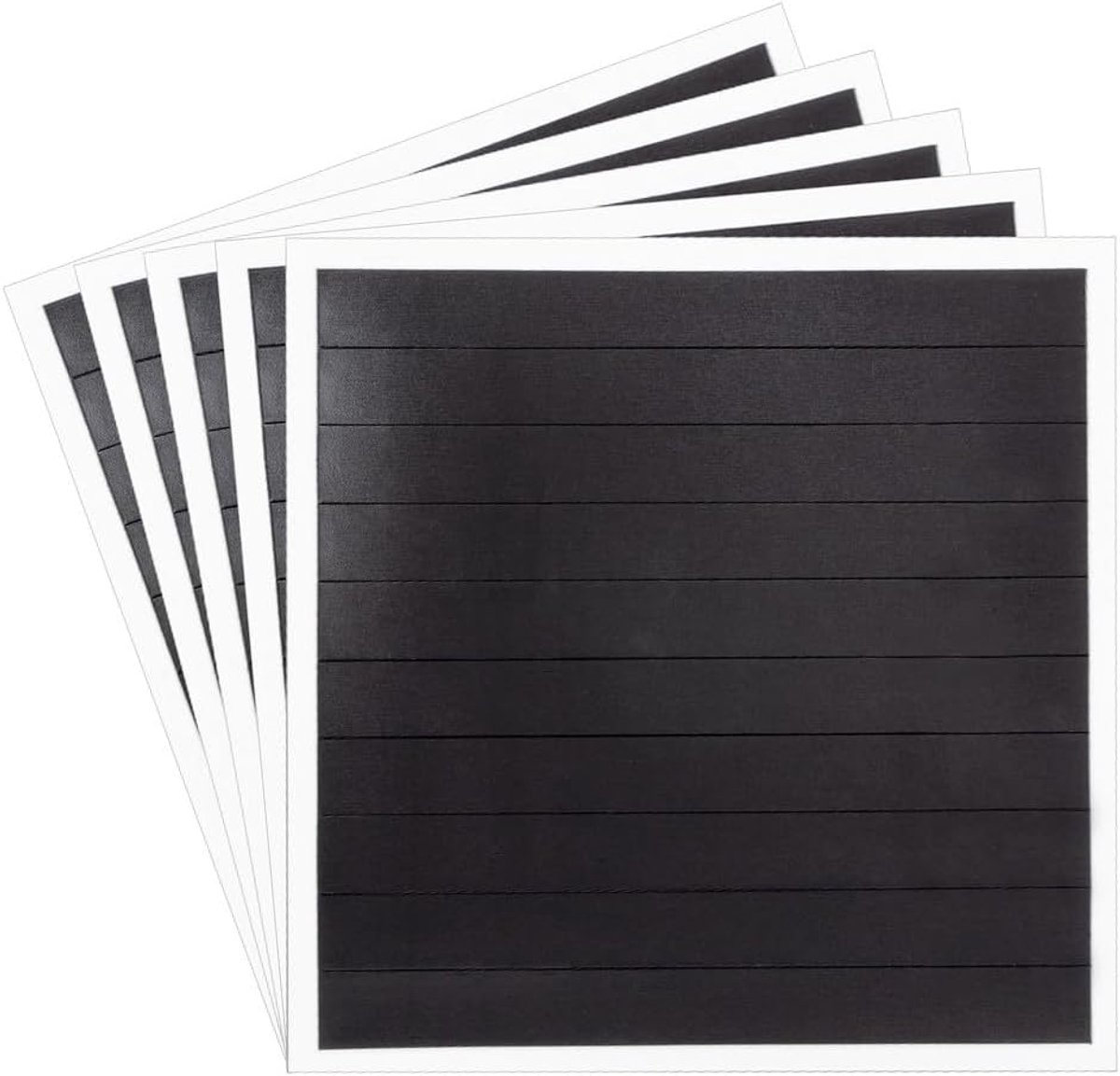 Magneetstrips - zelfklevend - 50 stuks - 0 - 5 mm dik - magneetband voor lijmen en snijden - voor whiteboard - magneetbord en koelkast - op maat te snijden