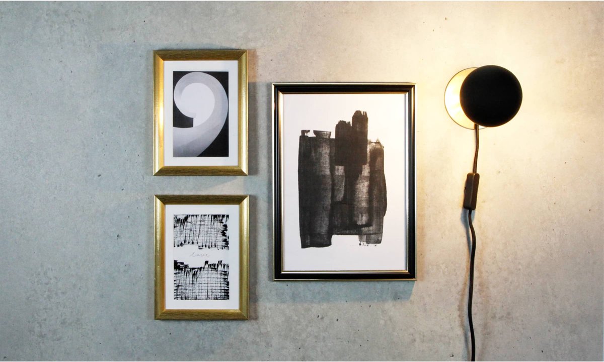 Design Magneetbord - Beton Grijs - 60x100cm - Kamer26