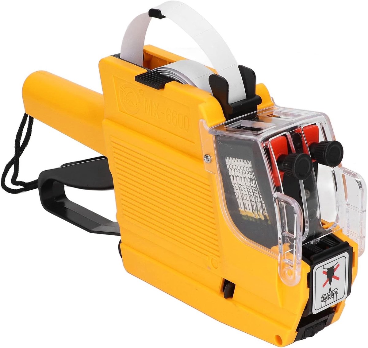 SnelShoppen - Prijslabelmachine, Prijsetiketten Gun, 10 Cijfers, 2 Regels, Perfect voor Winkels en Evenementen, Inclusief Inktwiel en Labels