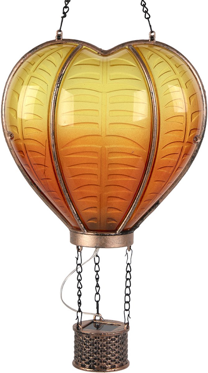 Clayre & Eef Decoratie Model Luchtballon Oranje Kunststof