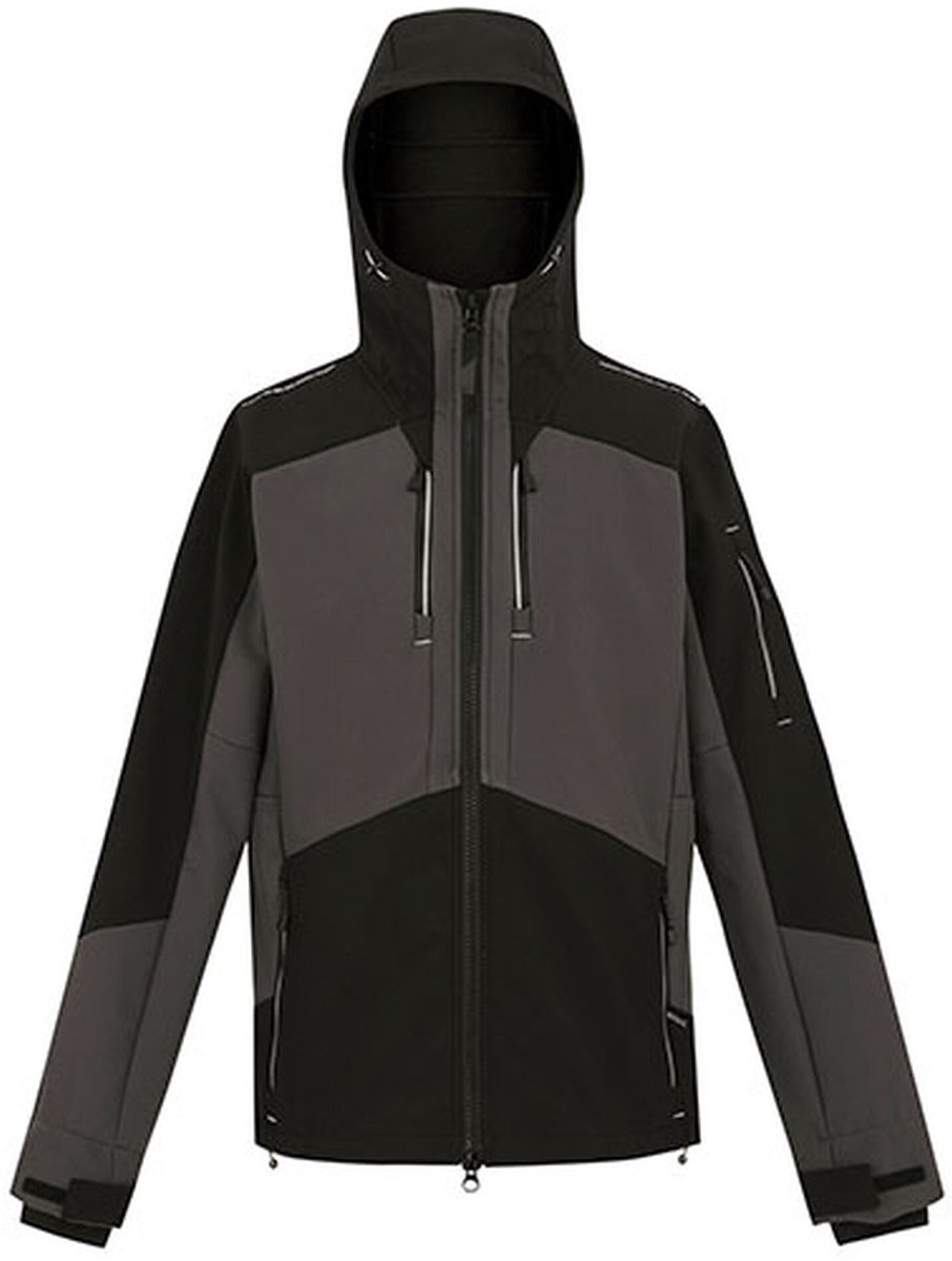 Regatta 4TEX Stretch 3-Layer Softshell Jacket RG745 - Slate Grey/Black - XXL