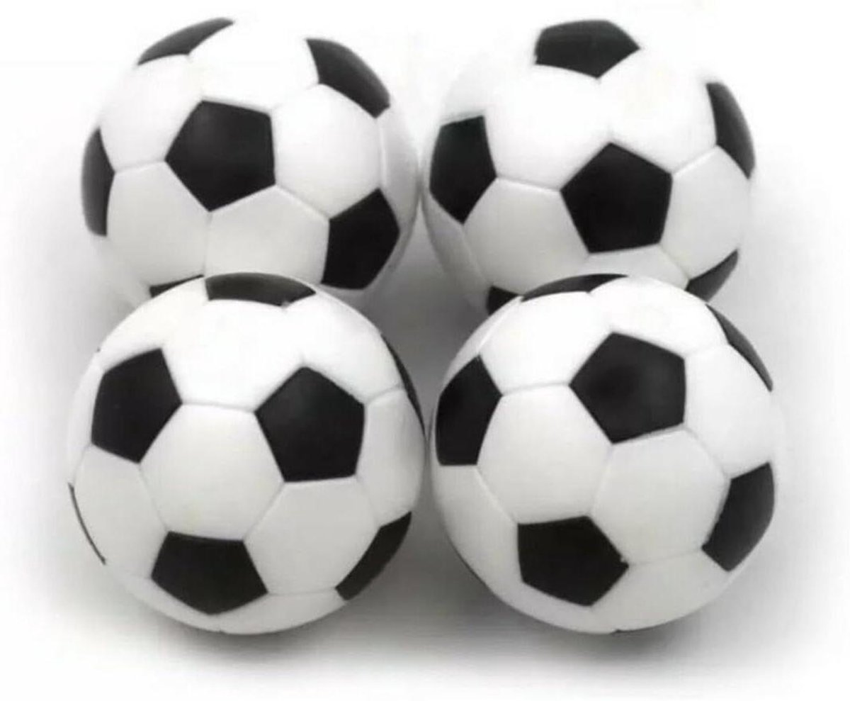 Tafelvoetbal Balletjes - Foosball Ballen - Tafelvoetbal Spelen - Duurzaam ABS Kunststof - 32 mm - Zwart-wit