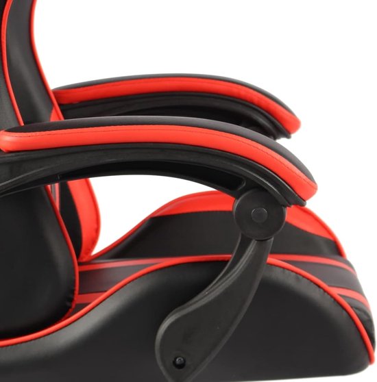 Gaming stoel - Comfortabele bureaustoel - Langdurig gamen - Met verstelbare voetsteun - 115-130 cm hoog - Zwart rood — afbeelding 3