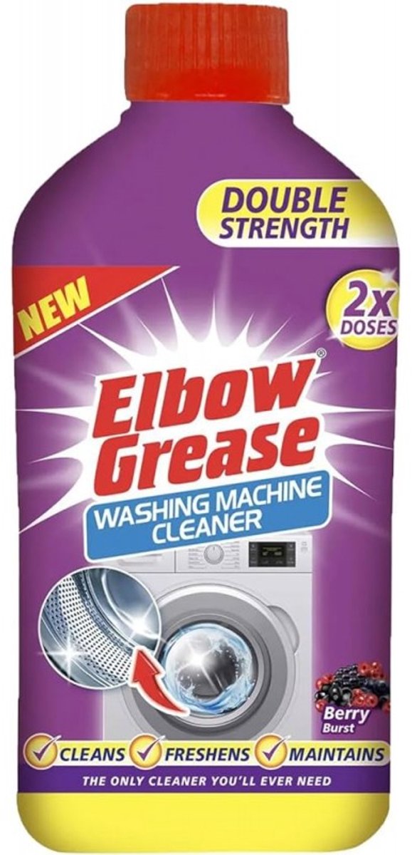Elbow Grease Dbl Strength - Wasmachine reiniger - Berry geur, 250 ml