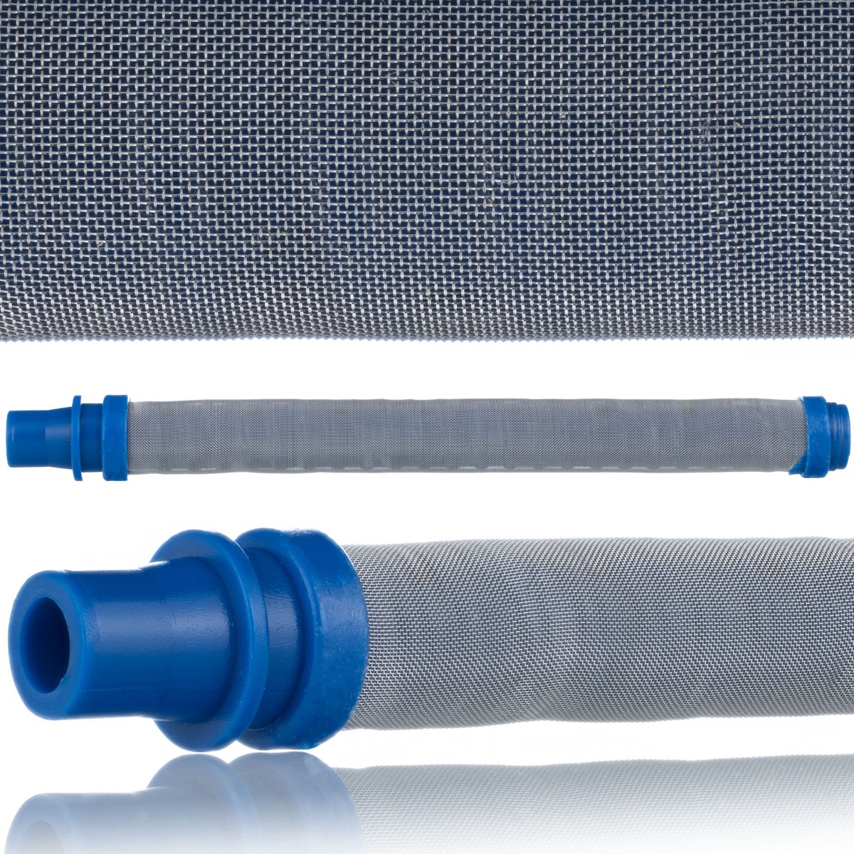 Rosfix Vingerfilter - 150 mesh Blauw - 100 mm, Spuitmond 0,011''-0,013'' - Voor Airless Verfspuit