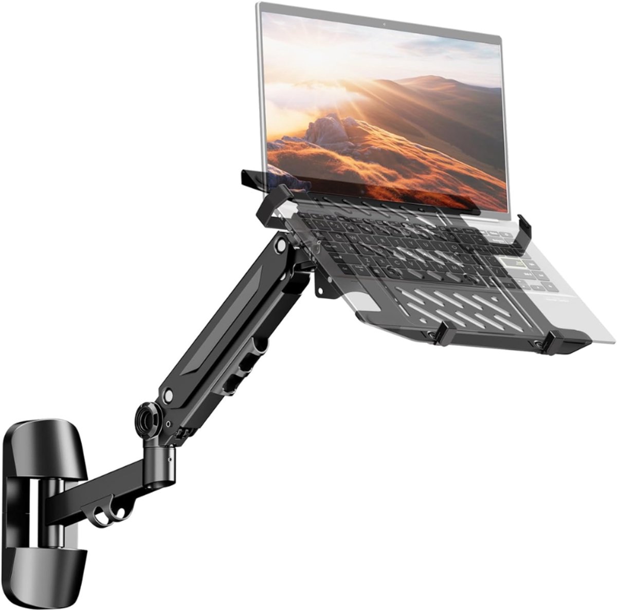 ZRNS® Laptop Arm - Monitor Beugel - Laptopstandaard - Gasveerarm - Verstelbaar
