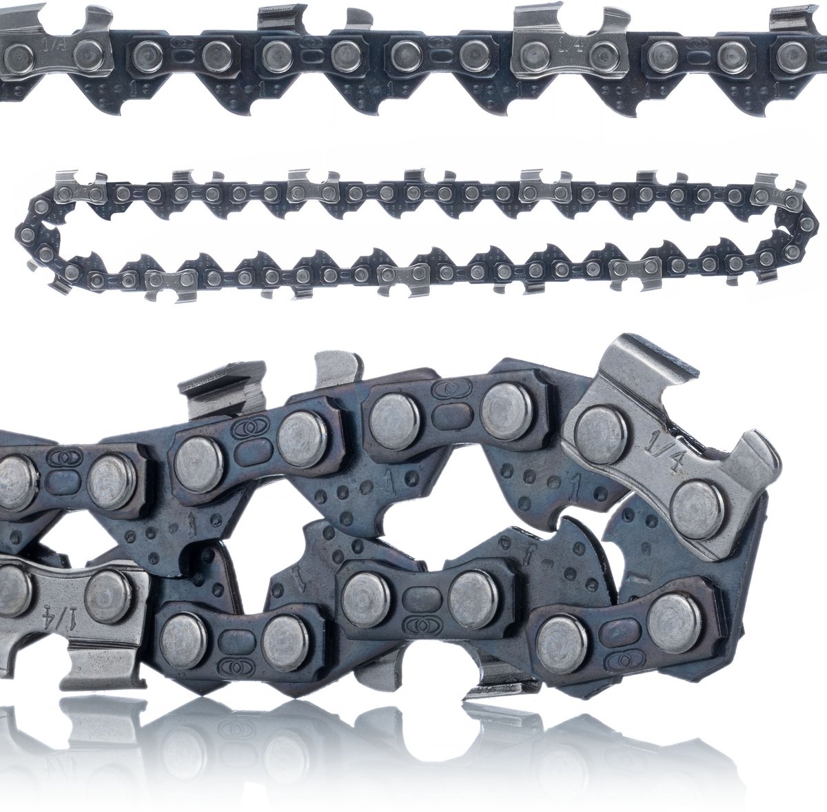 Rosfix Zaagketting 4" 1/4" - Geharde Klinknagels Slijtvast Gecoat - 28 Aandrijfschakels 14