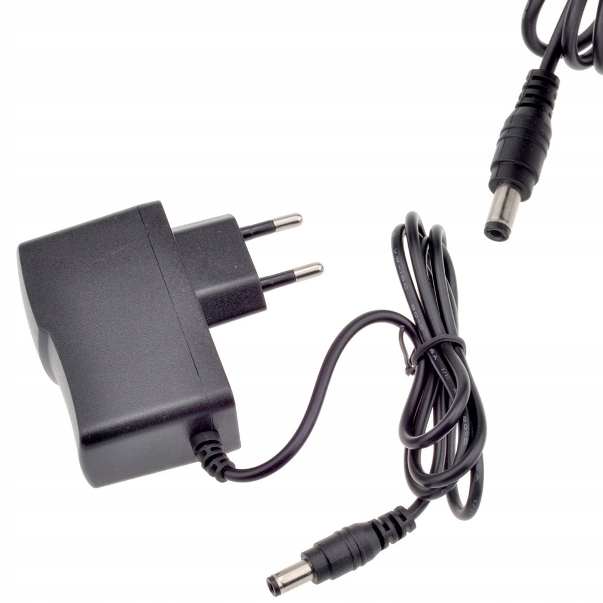 Rosfix Schakelende Voeding 9V 1A - Omgekeerde Polariteit - DC 5,5x2,1mm 90cm Kabel