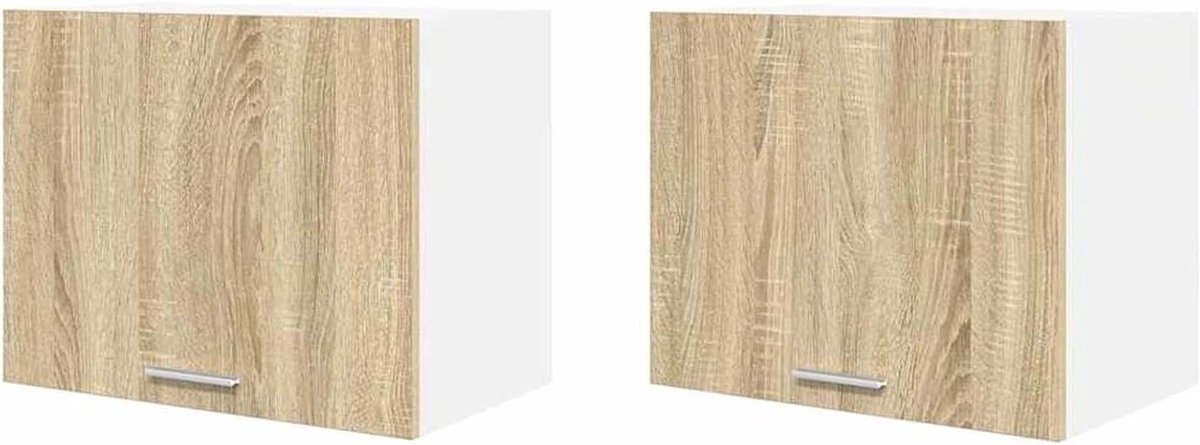 Hangkast Riga - Wandkast Keukenkast - Efficiënte Opslag - Strakke Lijnen - 50 x 31 x 40 cm