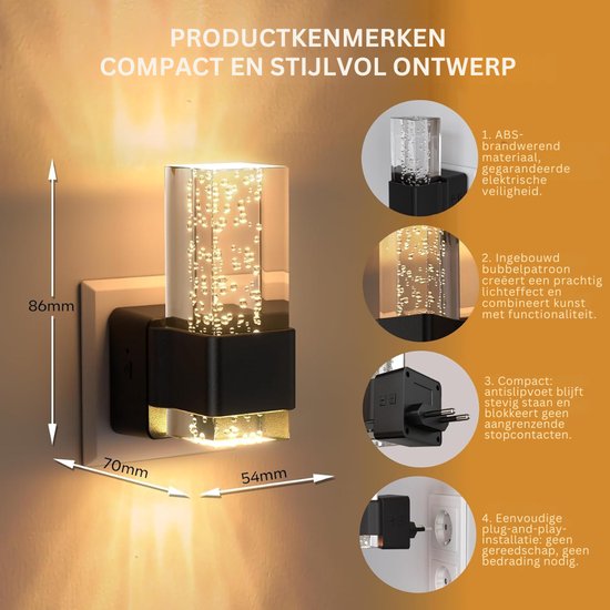 ZRNS® Leeslamp Slaapkamer - Nachtlampje Dimbaar - Bedlampje Hoofdbord - 2 Stuks — afbeelding 4