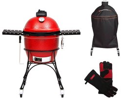 Kamado Joe Classic met hoes en bbq handschoenen