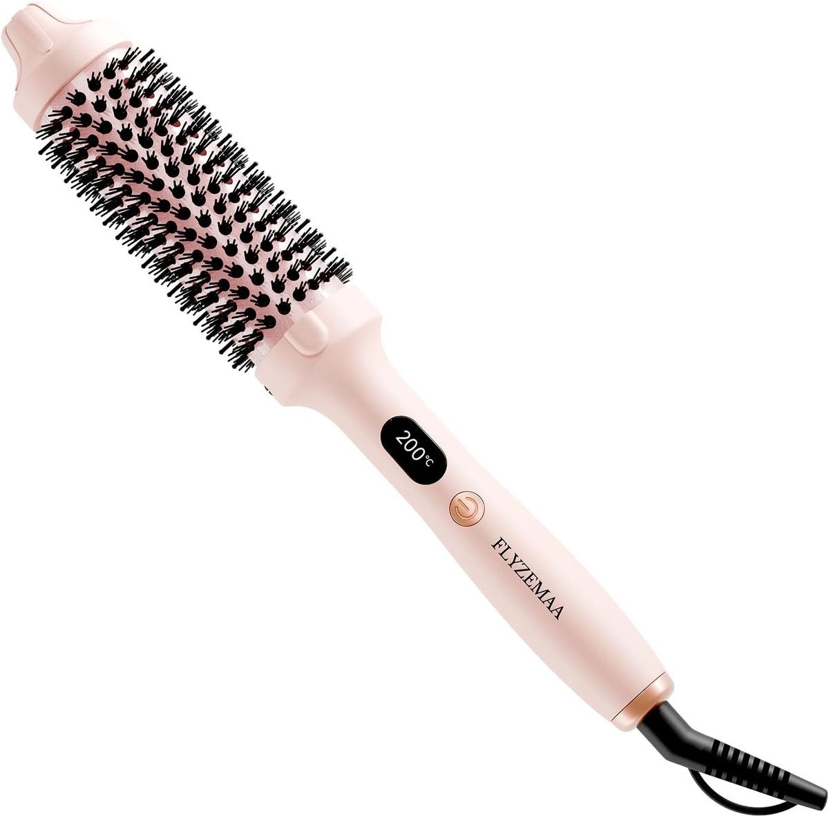 Thermoborstel - Roze - 38 mm - Verwarmingsborstel met 3 Temperatuurinstellingen - Voor Volume en Glans