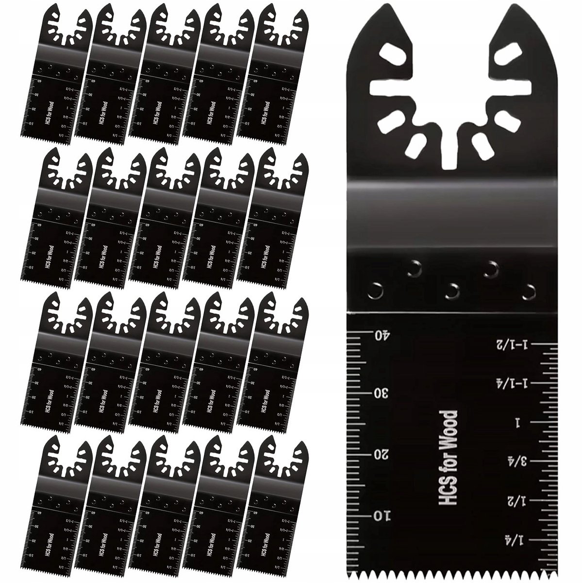 Rosfix MultiSaw 20 Multitool Zaagblad Set - 20x HCS OIS 40mm - Inval en Precisie voor Hout PVC