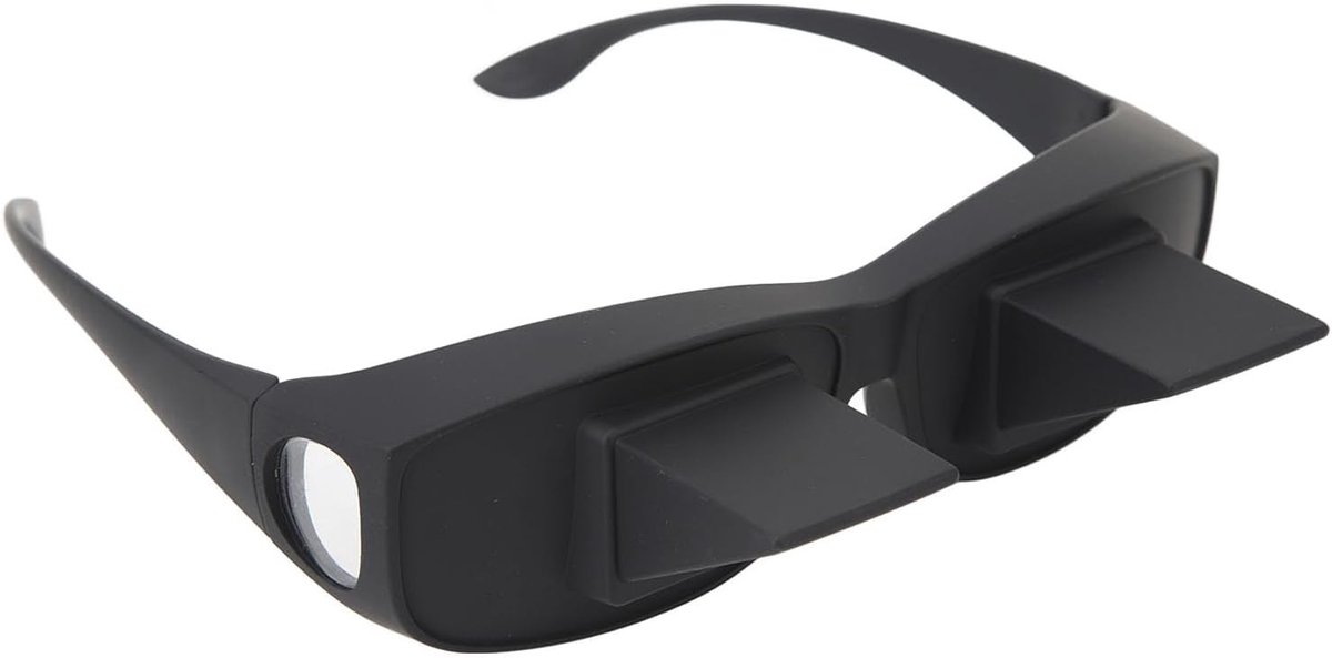 Lazy Glasses voor Horizontaal Zicht, HD Prismaglazen voor Ontspannen Lezen en TV Kijken met 90 Graden Hoek