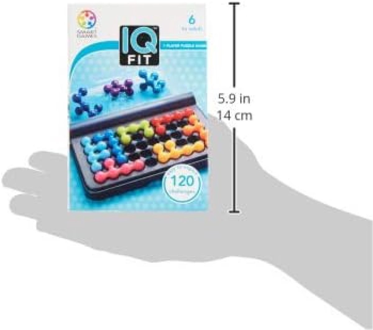 SmartGames IQ Fit - Logisch Denkspel & Reispuzzel - 120 Opdrachten met 3D Puzzelstukken - Educatief Solospel voor Kinderen en Volwassenen - Vanaf 6 Jaar — cadeau in Spellen & Speelgoed - foto 4