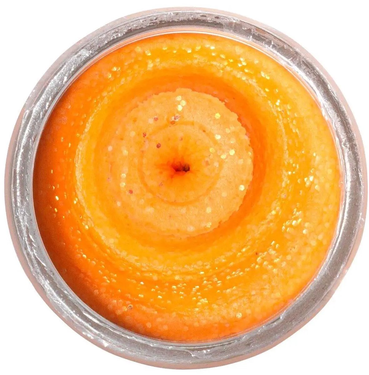 Berkley PowerBait Natural Glitter Trout Dough | 50g Garlic Fluo Orange
