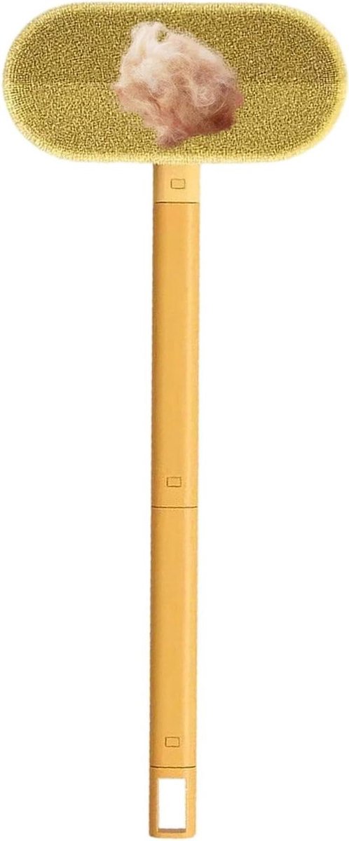 Hondenhaar Verwijderaar - Pluisverwijderaar Huisdier - Schoon Huis Houden - Brede Borstelkop - 45 cm - Grijs