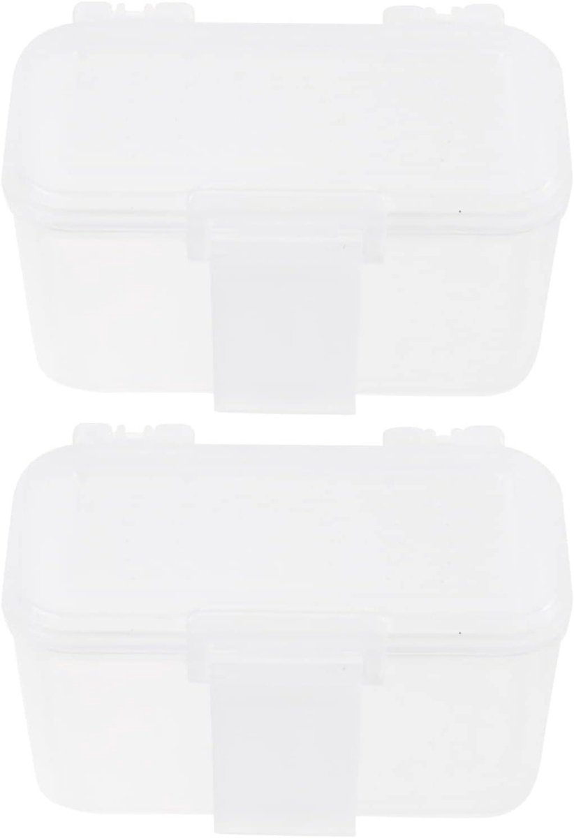 Voedselcontainer Reptielen - Aas Bakje - Wormen Kweken - Ontsnappingsvrij Ontwerp - 11 x 5.5 x 6 cm - Wit