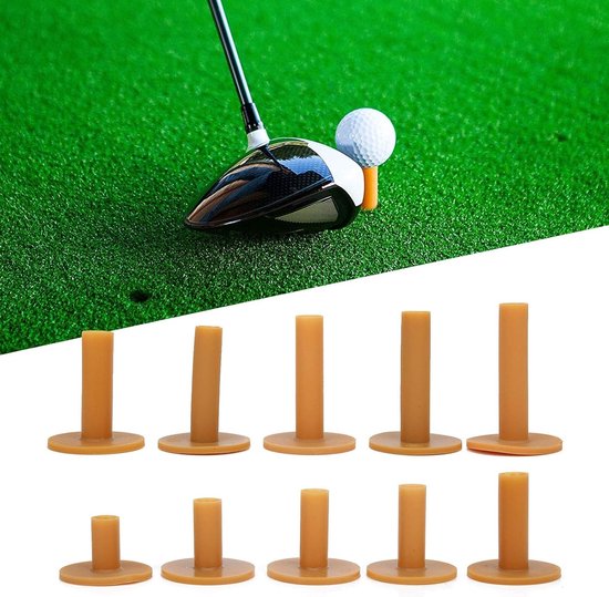 Duurzame Rubber Golf Tees voor Training, Driving Range Accessoires en Indoor Outdoor Golf Simulator Gebruik — afbeelding 3