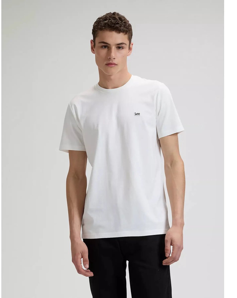 T-shirt Lee Patch Logo Wit