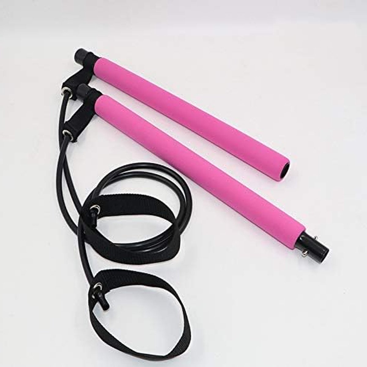 Pilates Stang - Fitness Bar - Kracht Training - Lichtgewicht Draagbaar - 108 cm - Roze