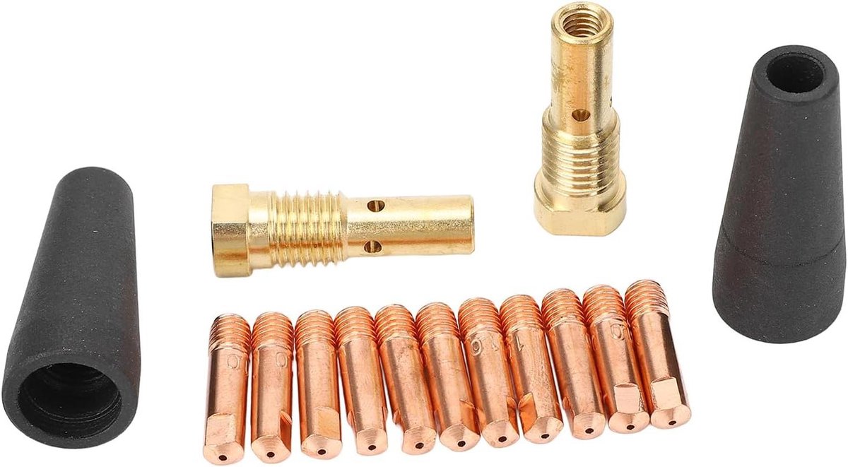 Mondstuk Tips Kit - Lassen Accessoires - MIG Lassen - Hittebestendig PTFE - 0039 Inch Elektroden - Messing