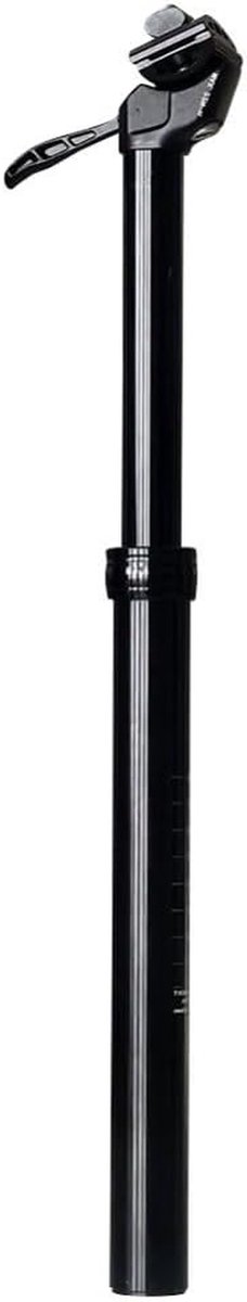Fiets Dropper Zadelpen - Verstelbare Zadelpen - Mountainbiken - Handregeling - 31.6mm - Zwart