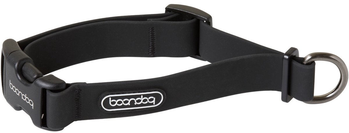 Boondog Joy Waterproof Hondenhalsband - Waterdicht - Verstelbaar - Smoky Black - Maat L
