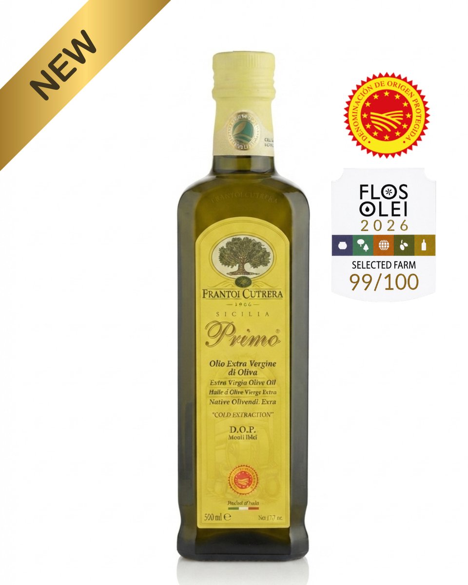 Frantoi Cutrera Primo D.O.P. Monti Iblei Extra Vierge Olijfolie – 500 ml - Siciliaanse extra vierge olijfolie