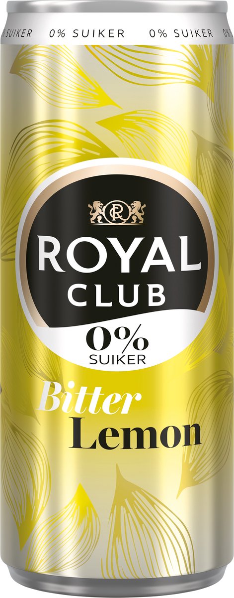 Royal Club Bitter Lemon 0% Blik - 12x 25 cl