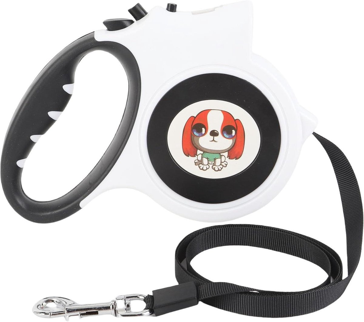 Intrekbare Hondenriem - Rolriem Hond - Veilig Wandelen - Met LED-licht - 5 meter - Zwart