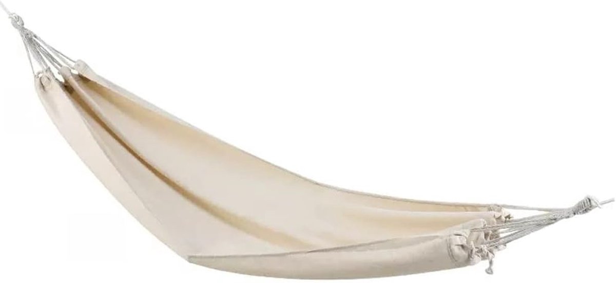 Outdoor Hangmat - Kampeerhangmat Stoel - Ontspannen in de natuur - Anti-omval ontwerp - 200 x 100 cm - Wit