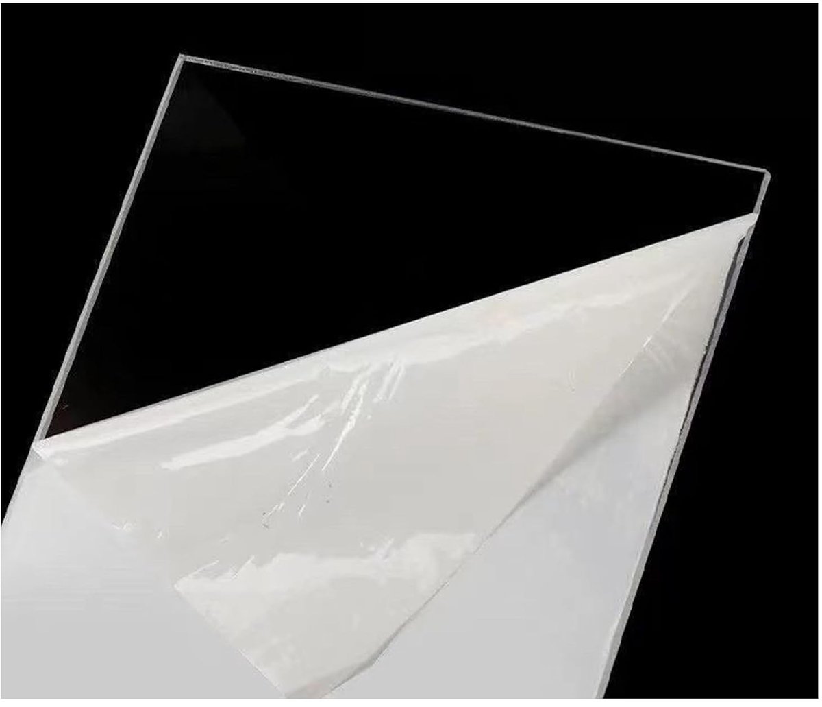 Transparante Acrylplaat - Transparant - 58 x 43 cm - 5 mm Dikke Plexiglas Plaat - Voor Decoraties en Displays