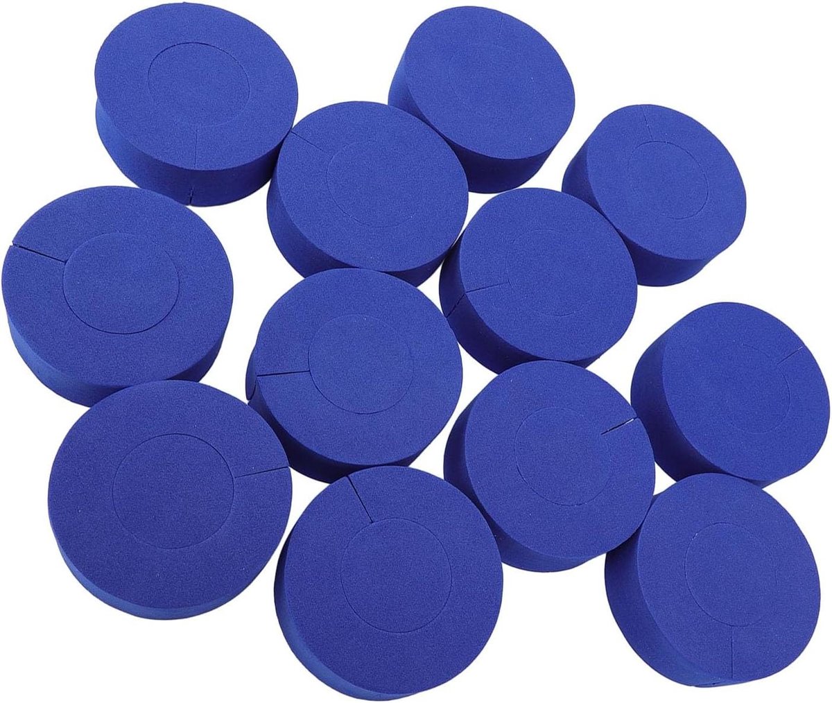 Haarkrullers C-vorm - Sponsrollers Krulspelden - Haarstyling - Hittevrij Krullen - 12 stuks - Blauw