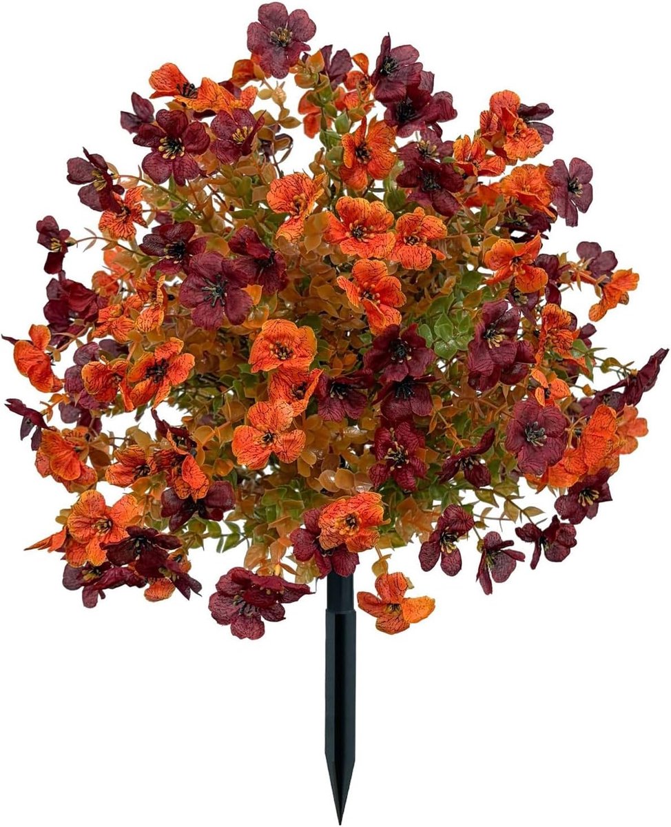 Casalora® Kunstbloemen met Grondpinnen – Kleur Kunstbloemen Buiten – 60 cm – Tuindecoratie – Onderhoudsvrije Bloemversiering voor Tuin, Balkon en Terras