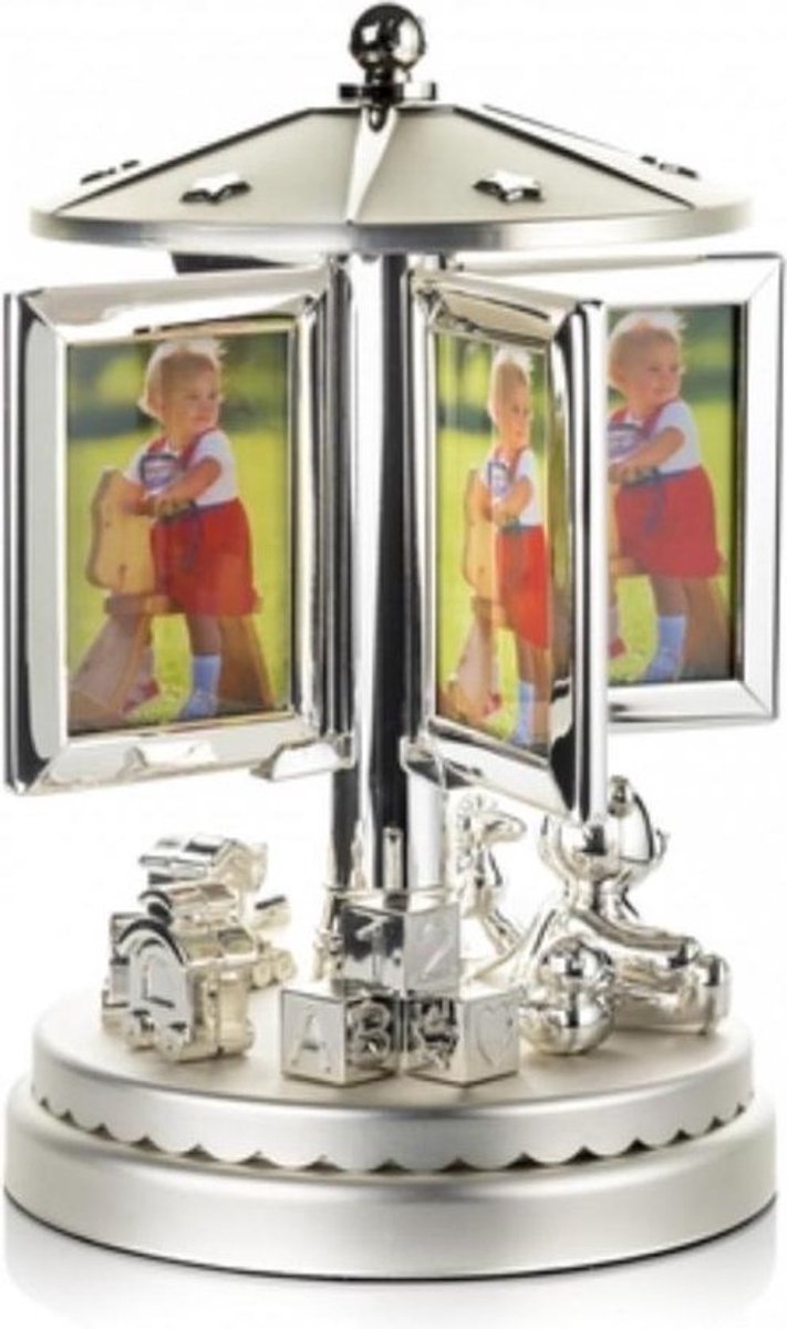 Lescadres Baby - Fotolijst - Muziekcarrousel - Zilver